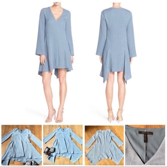 BCBGMAXAZARIA Robyn Long-Sleeve Asymmetrical Dress - Picture 4 of 4